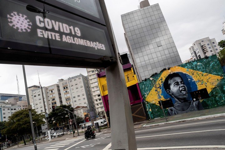 En San Pablo también se toman medidas contra el coronavirus. (Foto: EFE)