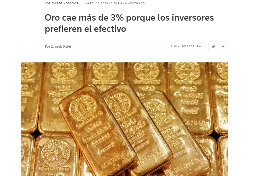 El Precio Del Oro Se Incrementa Mientras Avanza La Pandemia – Money Bolivia