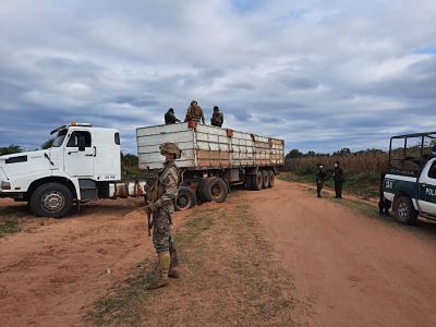 Lee más sobre el artículo Felcn incauta dos camiones con 53 turriles de precursores químicos valuados en $us 500.000