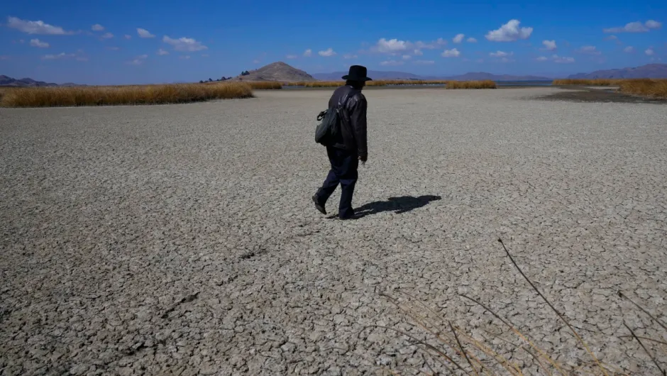 Lee más sobre el artículo Siembra de productos y alimento de animales están en riesgo por sequía del lago Titicaca